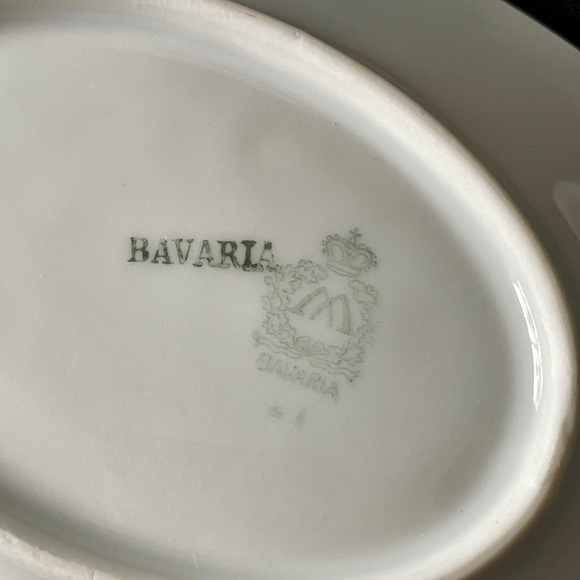 Moschendorf Bavaria Nut Dish Set Handpainted Vintage Dishes Roses 5-piece - Picture 5 of 8